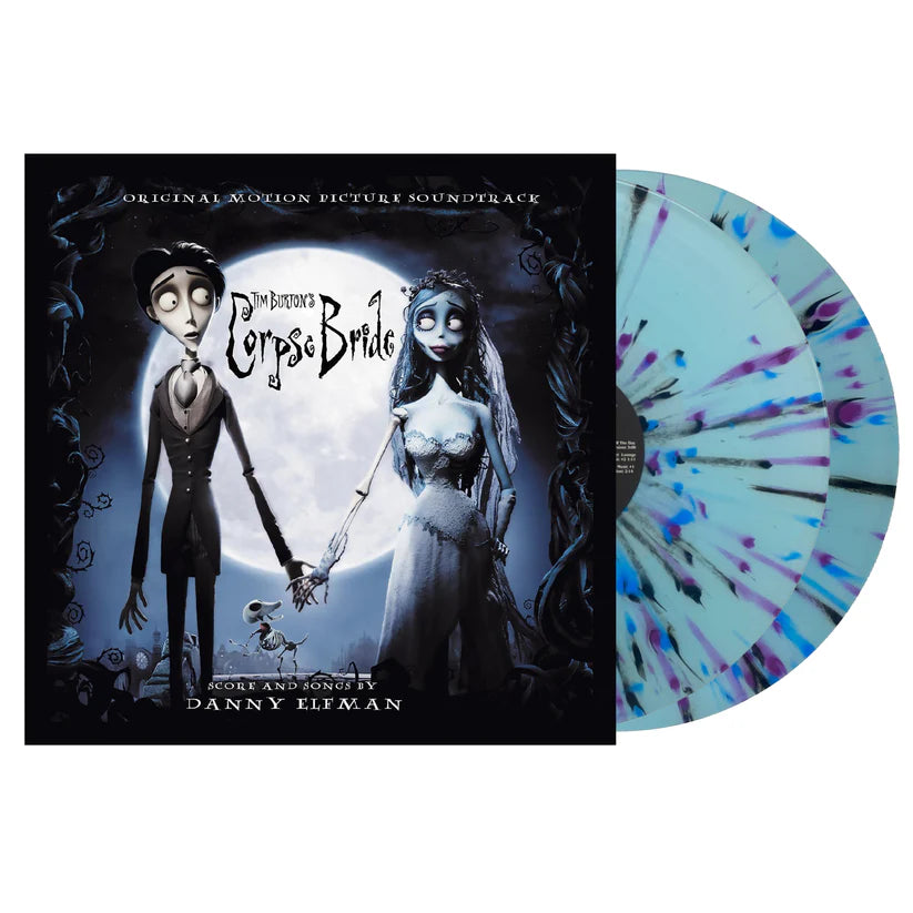 O.S.T. Tim Burton's Corpse Bride (Blue Moon With Black & Purple Ghost Splatter Vinyl) 2LP