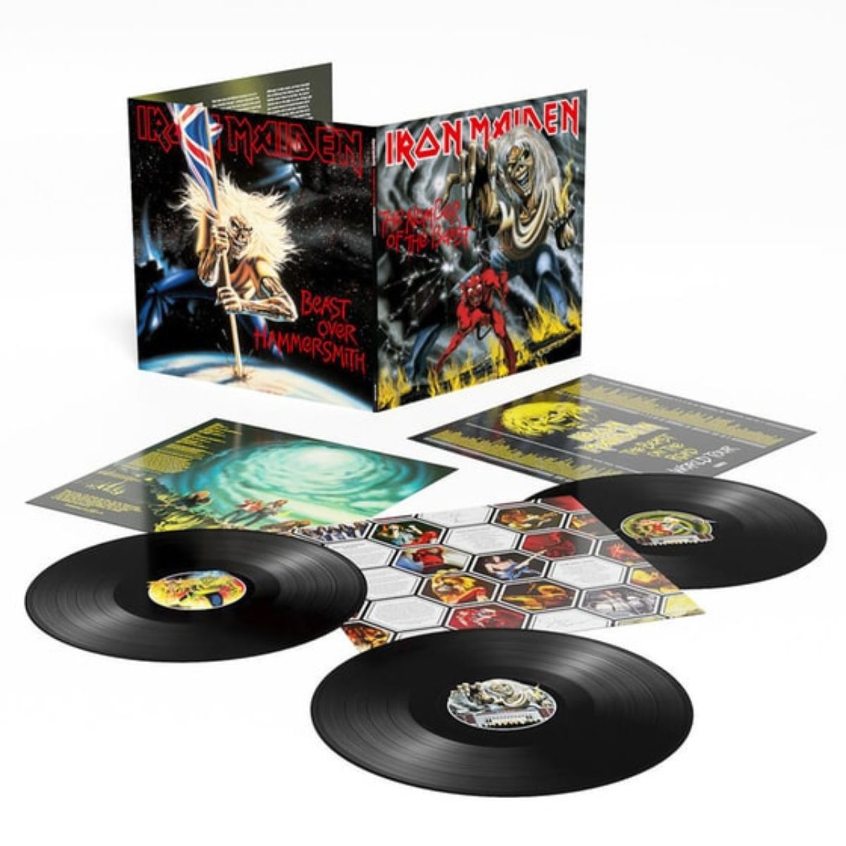 Iron Maiden - The Number Of The Beast/ Beast Over Hammersmith (Black Vinyl) 40th Anniversary 3LP